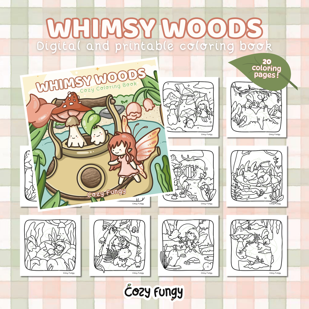 Digital Download - Whimsy Woods Coloring Book