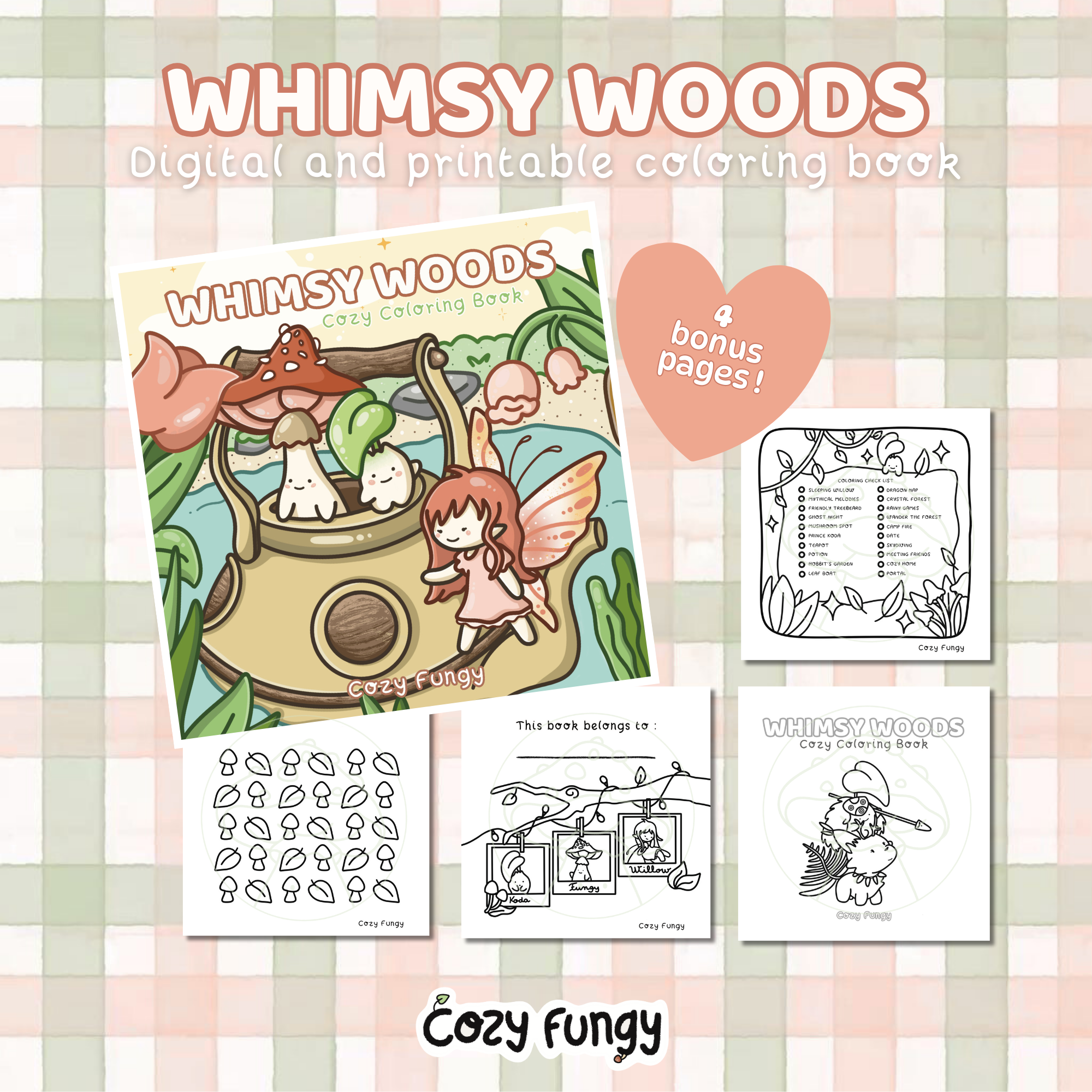 Digital Download - Whimsy Woods Coloring Book