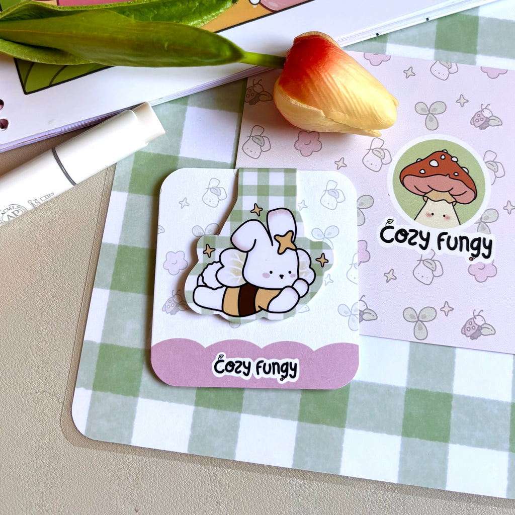 Magnetic bookmark - Tiny Blossoms