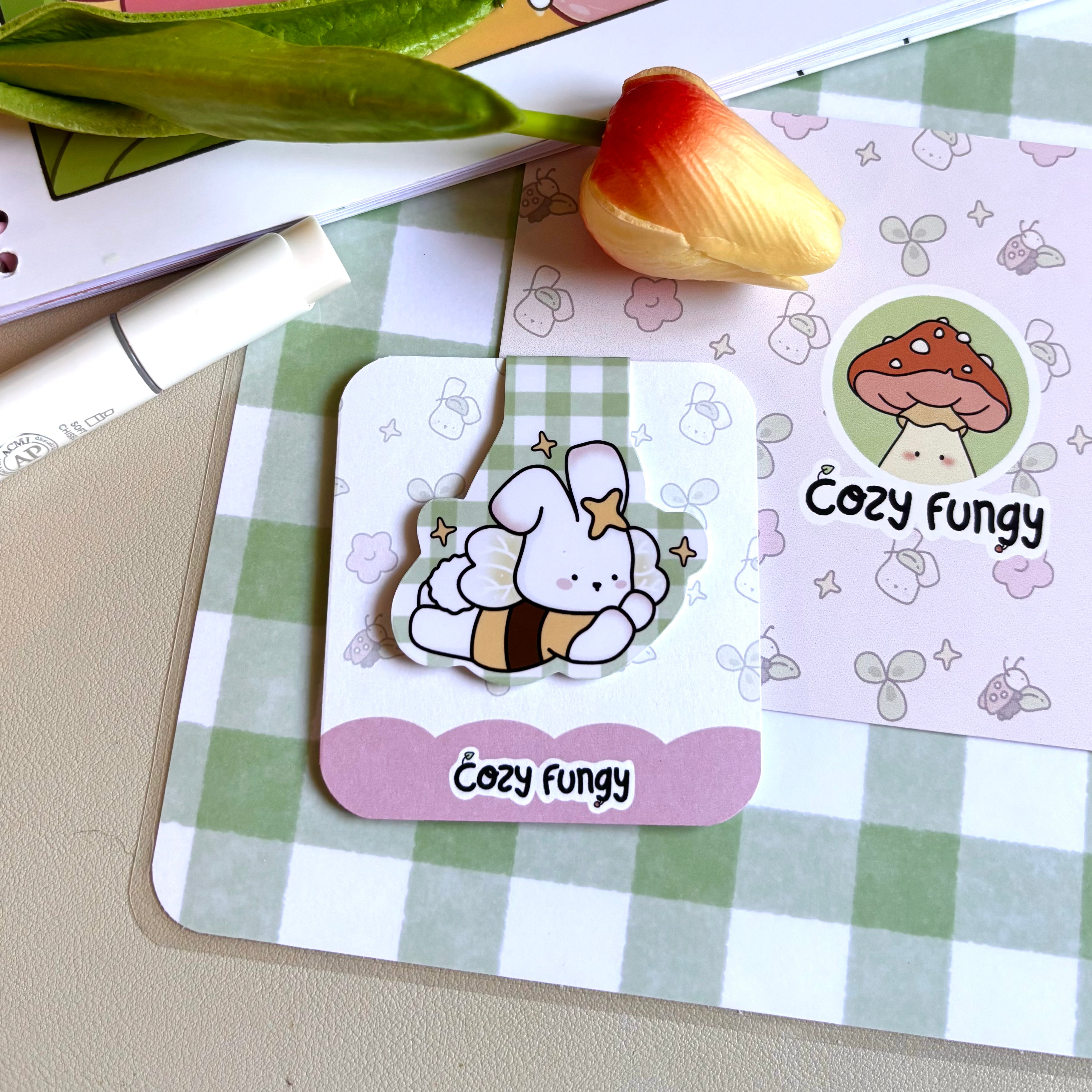 Magnetic bookmark - Tiny Blossoms