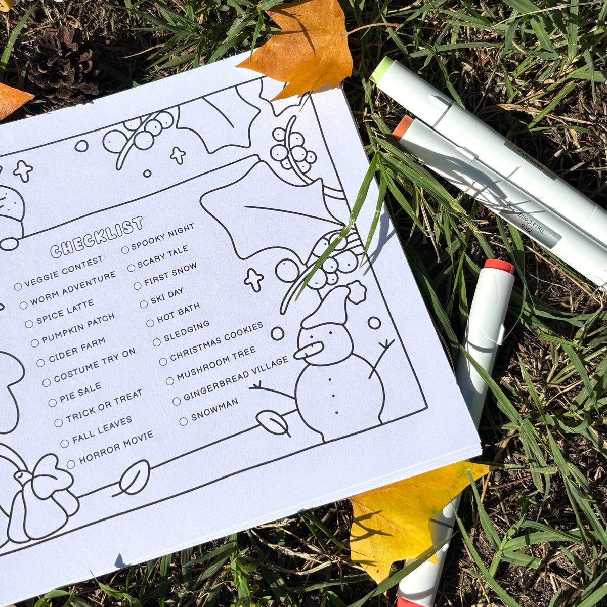 Gentle Seasons Coloring Book