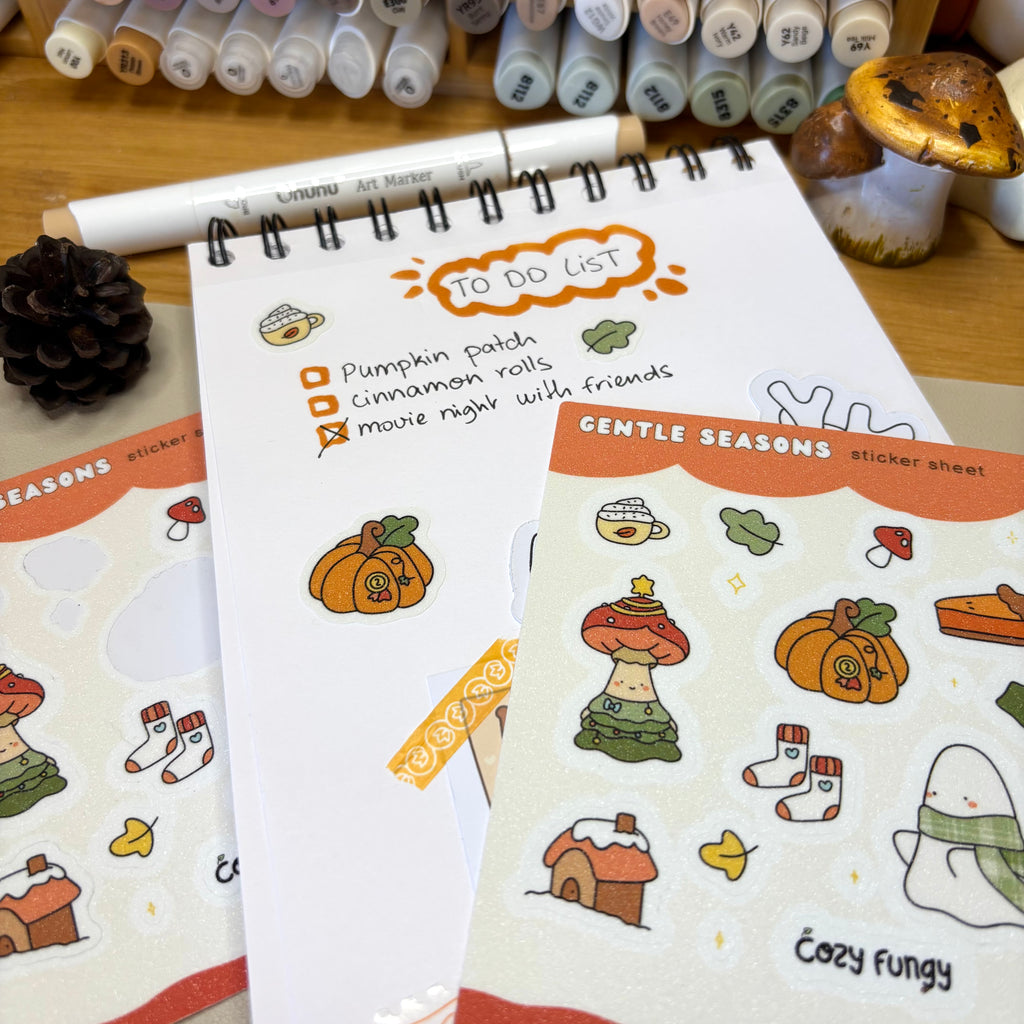 Sticker sheet - Gentle Seasons