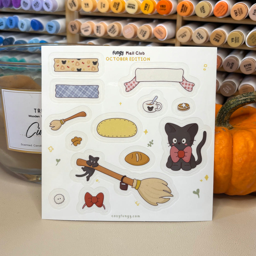Sticker sheet - October mail club