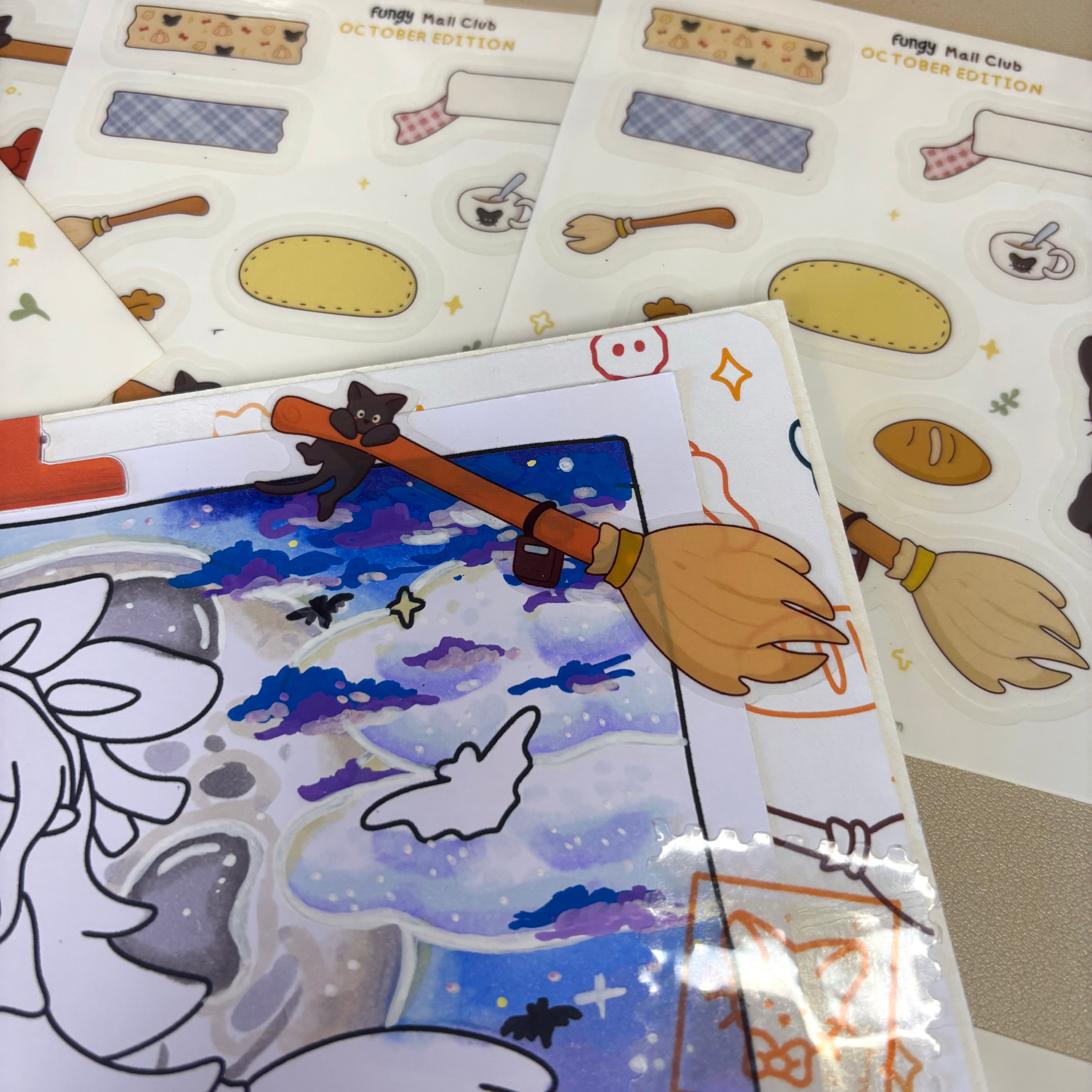 Sticker sheet - October mail club