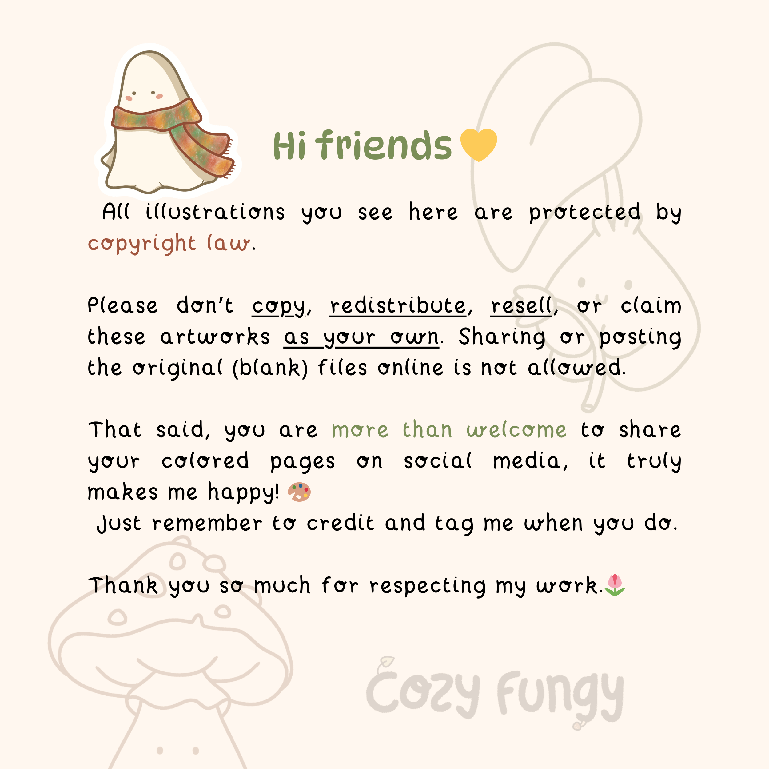 Digital Download - Autumn Folks Coloring Book